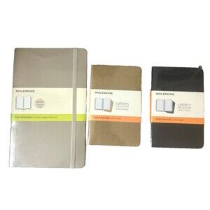 Moleskine Lot Of  7 Brand New & Sealed Soft Cover Notebooks Medium & Small Sized